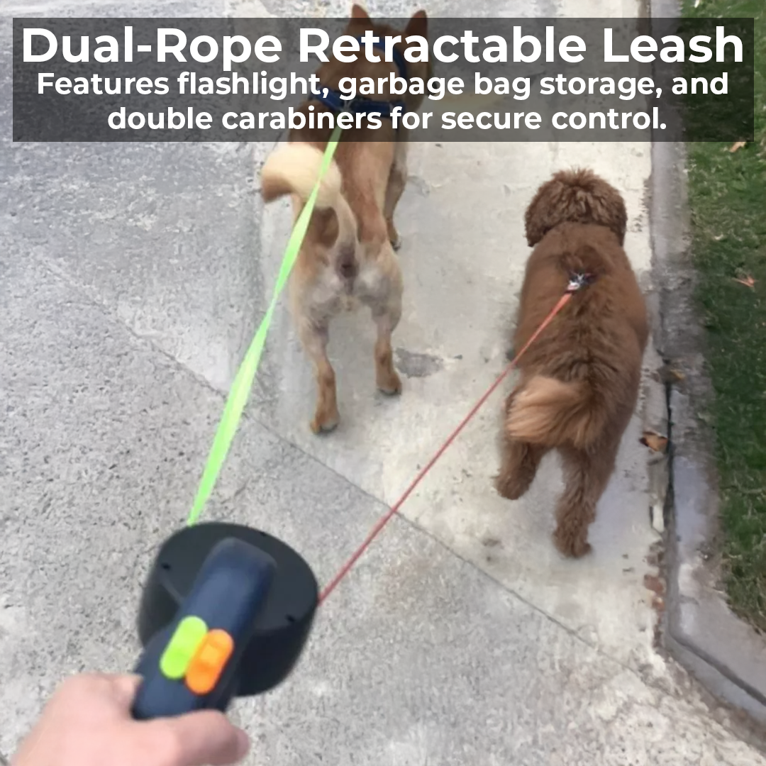Twin Tangle-Free Dog Leash Set