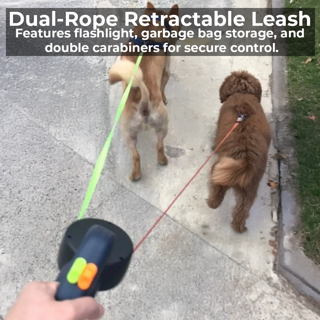 Twin Tangle-Free Dog Leash Set
